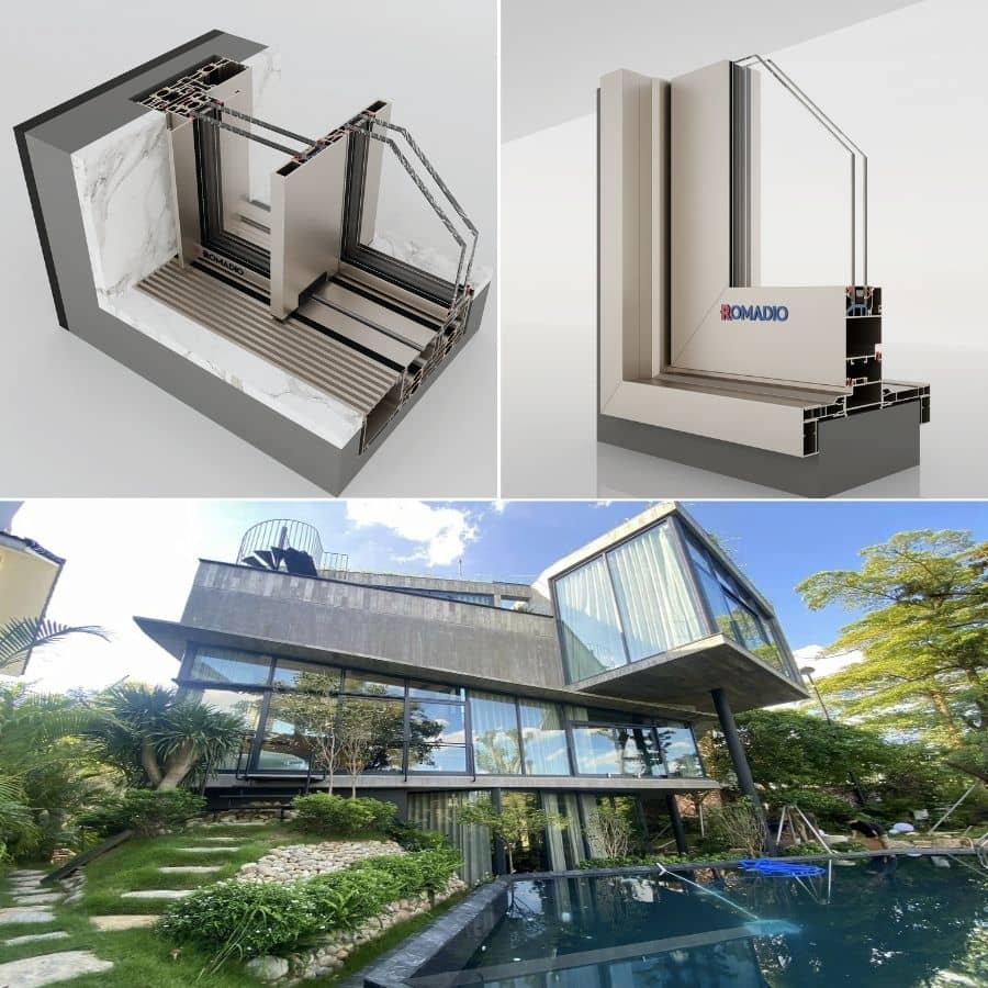 Cửa nhôm Romadio cao cấp nhập khẩu chính hãng italia