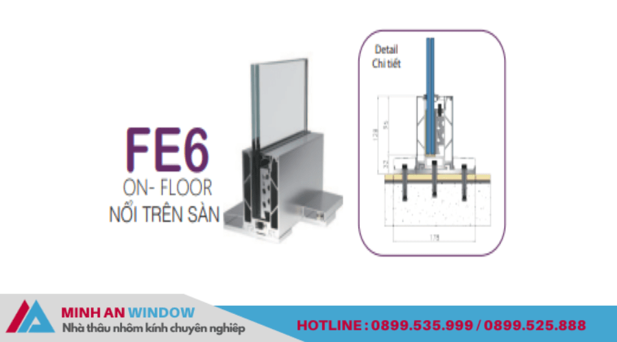 Kính nổi trên sàn FE6