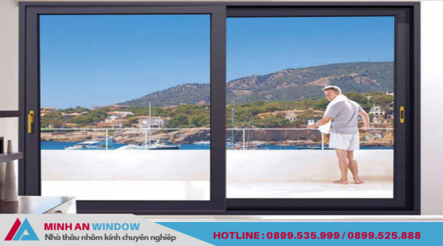 Mẫu cửa nhôm Hopo - Minh An Window lắp đặt tại Bắc Ninh 