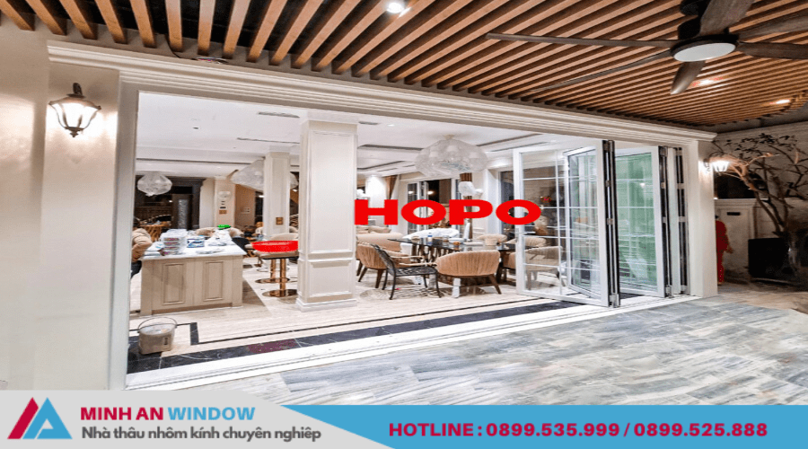 Mẫu cửa nhôm Hopo Minh An Window lắp đặt tại Phú Thọ 