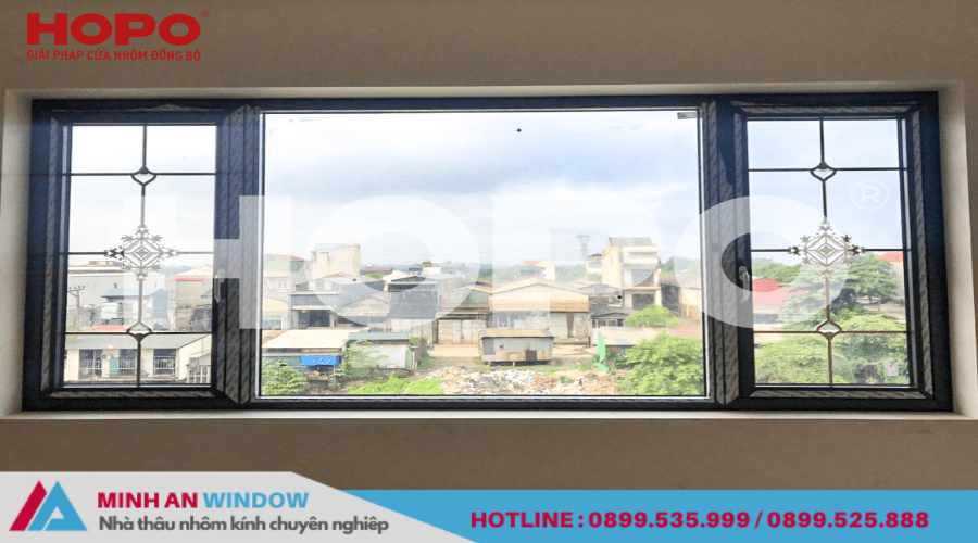 Mẫu cửa nhôm Hopo Minh An Window lắp đặt tại Phú Thọ 