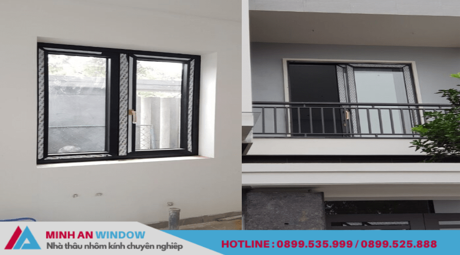 Cửa nhôm Hopo - Minh An Window lắp đặt tại Hà Nam 