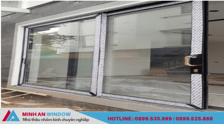 Cửa nhôm Hopo - Minh An Window lắp đặt tại Hà Nam 