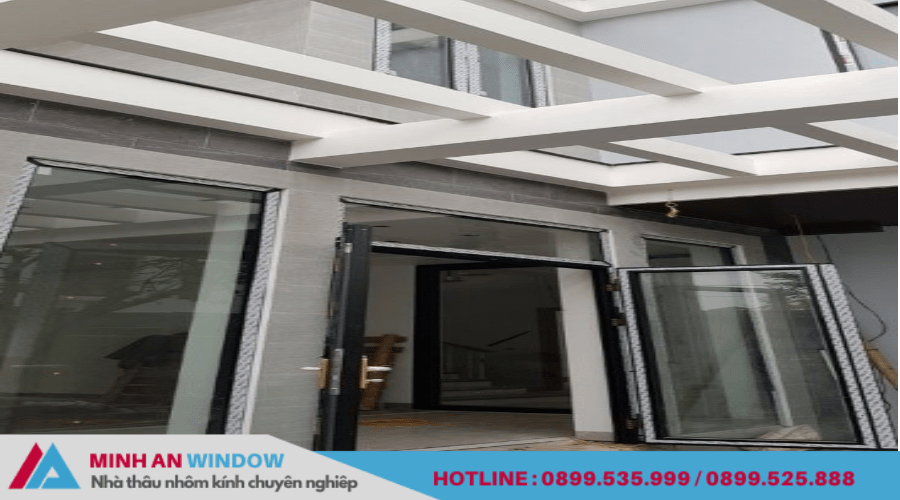 Cửa nhôm Hopo - Minh An Window lắp đặt tại Hà Nam 