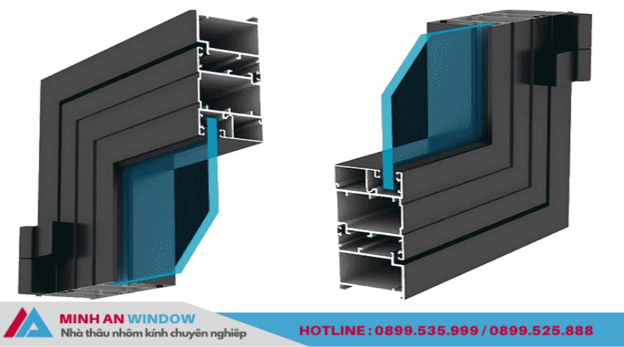Khung nhôm và kính cường lực đảm bảo cách âm và cách nhiệt tốt nhất 