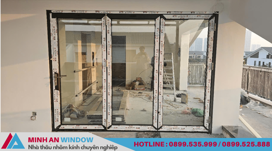 Mẫu cửa nhôm cho biệt thự đẹp nhất hiện nay - Minh An Window lắp đặt 