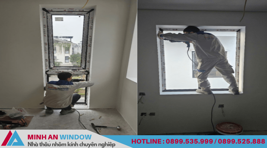 Mẫu cửa nhôm cho biệt thự đẹp nhất hiện nay - Minh An Window lắp đặt 