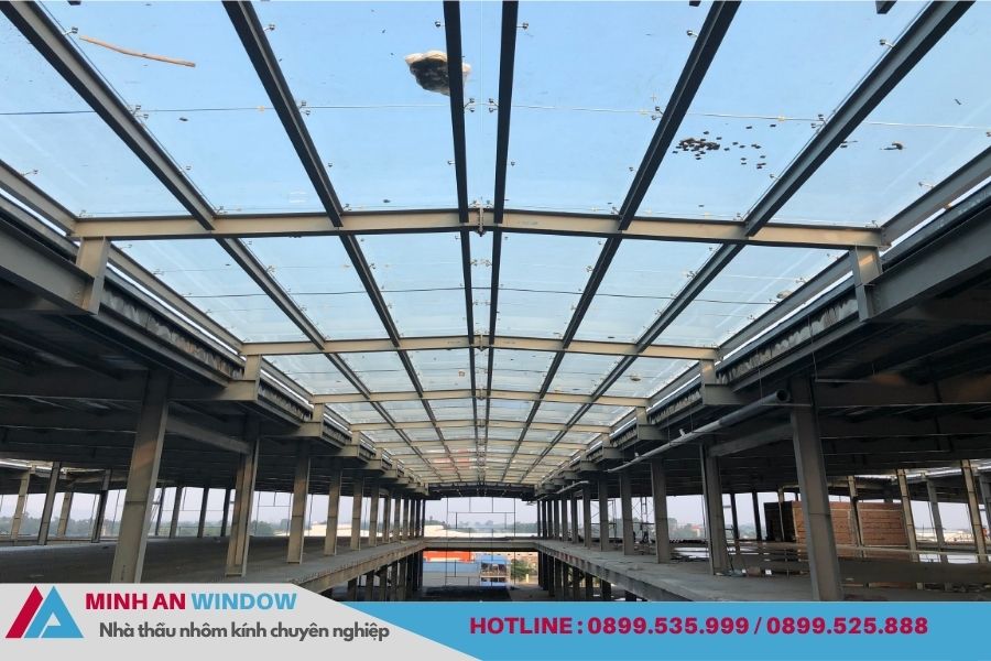 Dự án Mái Kính Khung Sắt Tại Nhà Máy CDL – Bình Xuyên, Vĩnh Phúc