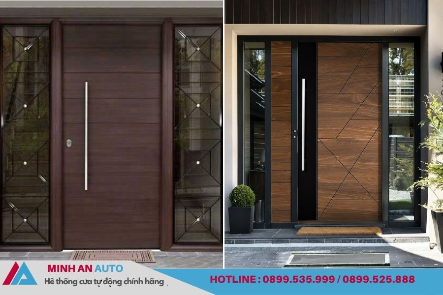 Mẫu cửa nhôm tấm CNC đẹp độc đáo sang trọng hiện đại 9 Cửa nhôm nguyên tấm, lựa chọn hoàn hảo có thể thay thế cửa nhôm kính.