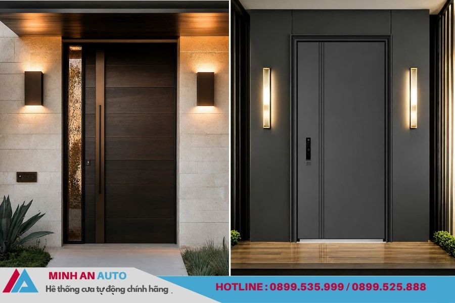 Mẫu cửa nhôm tấm CNC đẹp độc đáo sang trọng hiện đại 7 Top mẫu cửa nhôm nguyên tấm CNC đẹp cho biệt thự và nhà phố.