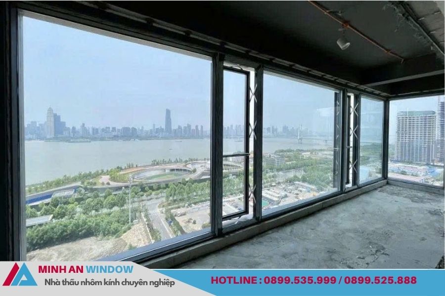 Cửa sổ nhôm mở song song