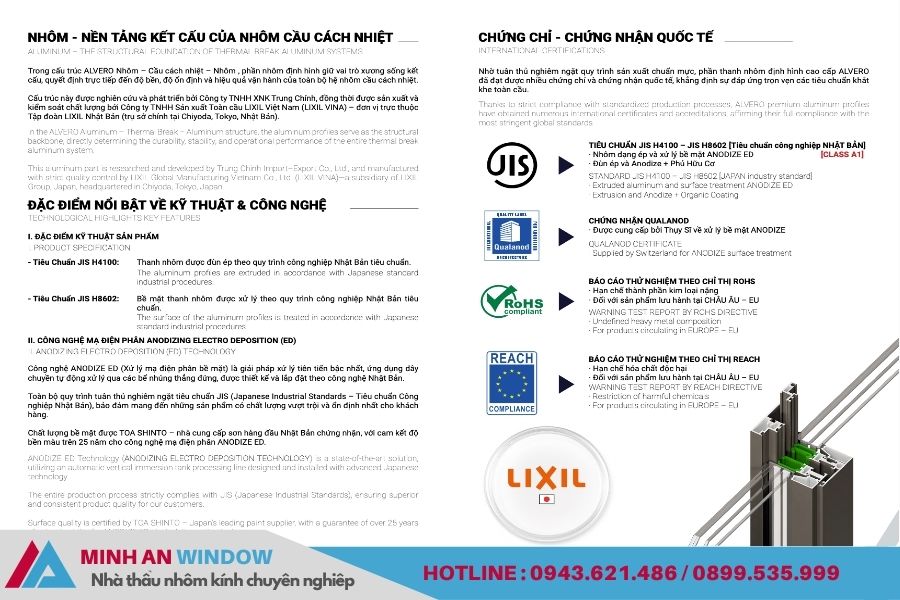 Nền tảng kết cấu của nhôm cầu cách nhiệt - Alvero